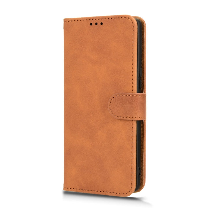 For Blackview A200 Pro Skin Feel Magnetic Flip Leather Phone Case(Brown) - More Brand by PMC TechLife | Online Shopping South Africa | PMC TechLife