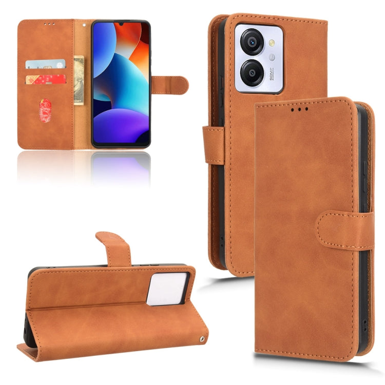 For Blackview Oscal Modern 8 / Color 8 Skin Feel Magnetic Flip Leather Phone Case(Brown) - More Brand by PMC TechLife | Online Shopping South Africa | PMC TechLife | Buy Now Pay Later Mobicred