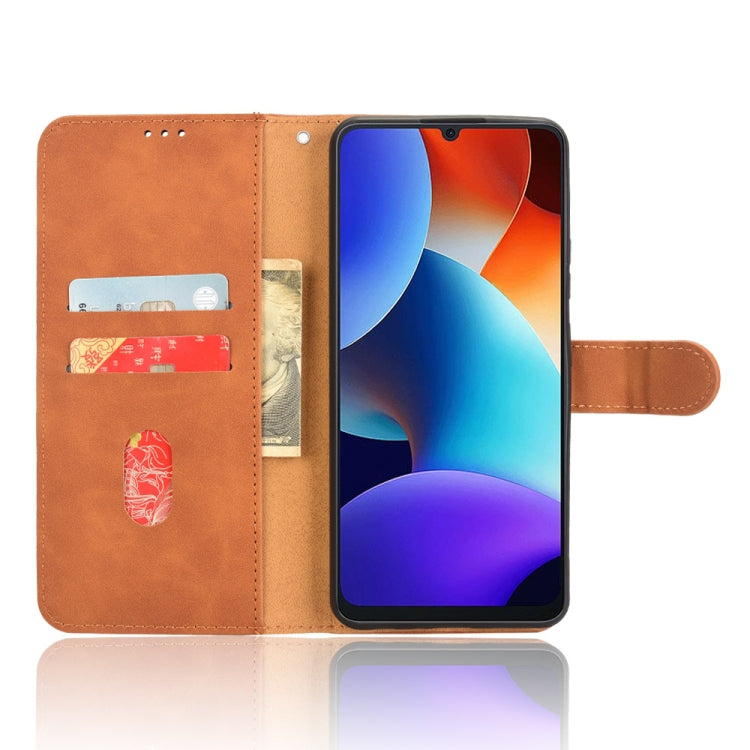 For Blackview Oscal Modern 8 / Color 8 Skin Feel Magnetic Flip Leather Phone Case(Brown) - More Brand by PMC TechLife | Online Shopping South Africa | PMC TechLife | Buy Now Pay Later Mobicred