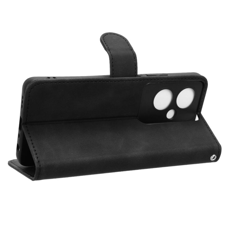 For OPPO A79 5G Skin Feel Magnetic Flip Leather Phone Case(Black) - OPPO Cases by PMC TechLife | Online Shopping South Africa | PMC TechLife
