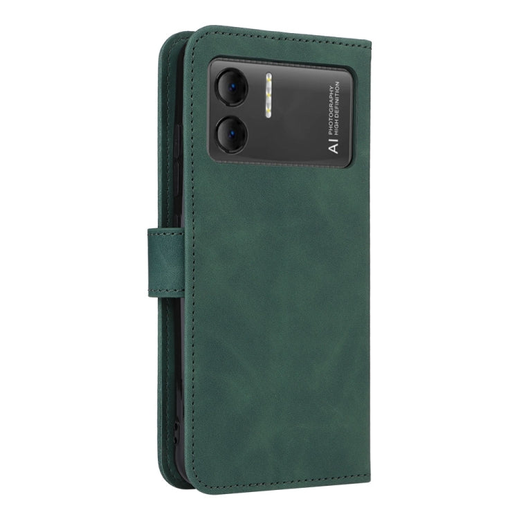 For Doogee X98 / X98 Pro Skin Feel Magnetic Flip Leather Phone Case(Green) - More Brand by PMC TechLife | Online Shopping South Africa | PMC TechLife | Buy Now Pay Later Mobicred