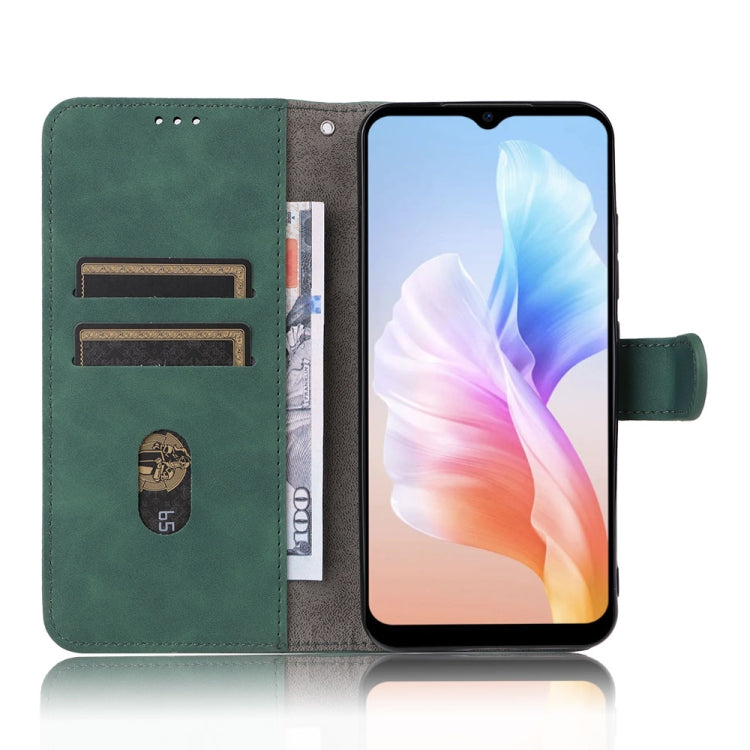 For Doogee X98 / X98 Pro Skin Feel Magnetic Flip Leather Phone Case(Green) - More Brand by PMC TechLife | Online Shopping South Africa | PMC TechLife | Buy Now Pay Later Mobicred