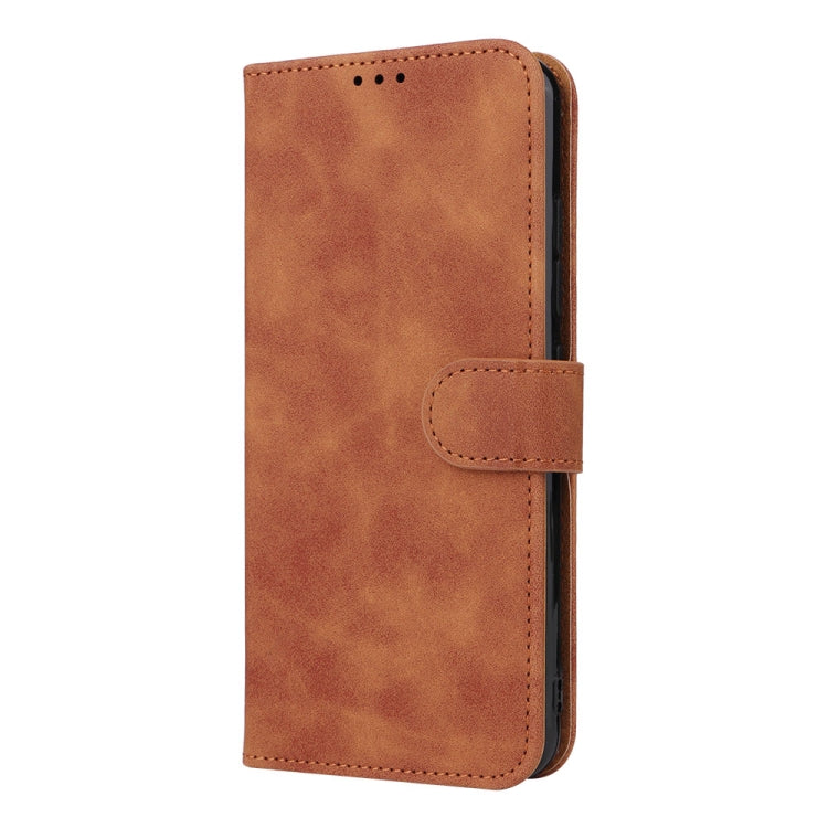 For Doogee X98 / X98 Pro Skin Feel Magnetic Flip Leather Phone Case(Brown) - More Brand by PMC TechLife | Online Shopping South Africa | PMC TechLife | Buy Now Pay Later Mobicred