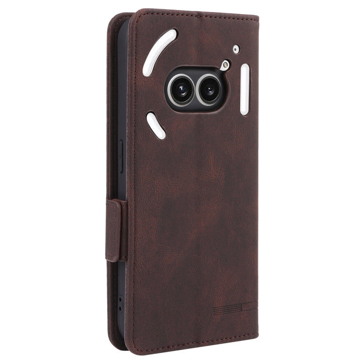 For Nothing Phone 2a Magnetic Clasp Leather Phone Case(Brown) - More Brand by PMC TechLife | Online Shopping South Africa | PMC TechLife | Buy Now Pay Later Mobicred