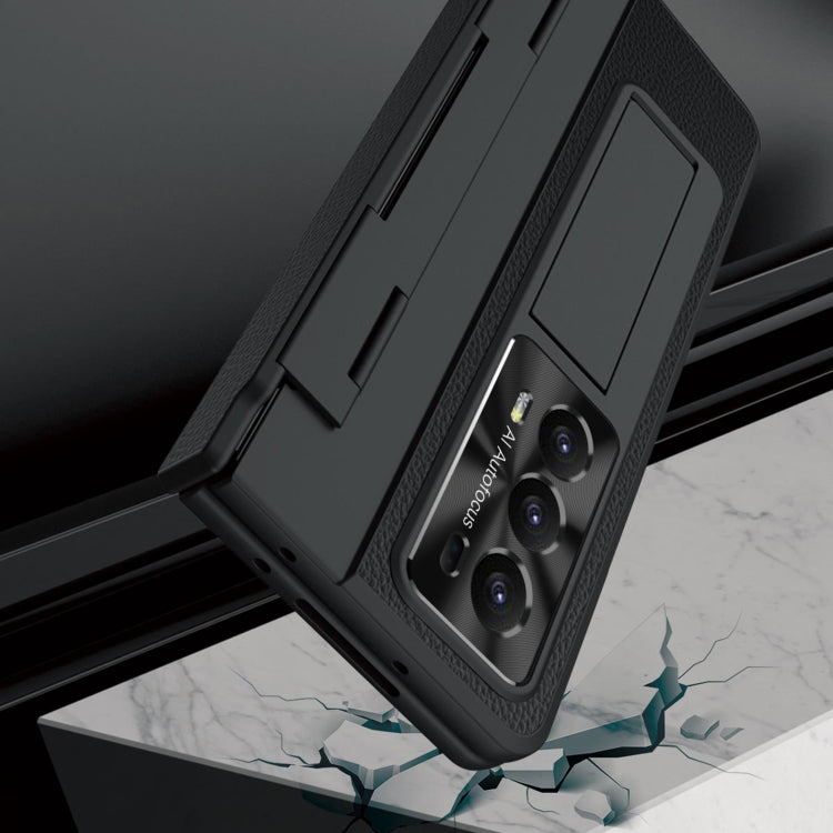 For Honor Magic V2 Shield Series Integrated Folding Phone Case(Light Blue) - Honor Cases by PMC TechLife | Online Shopping South Africa | PMC TechLife | Buy Now Pay Later Mobicred