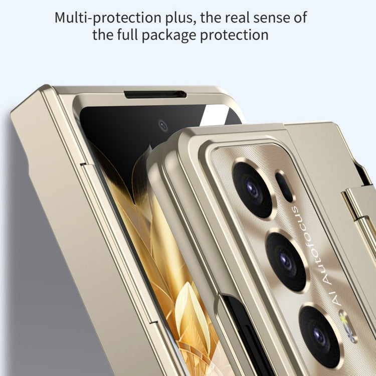 For Honor Magic V2 Integrated Folding Phone Case with Hinge(Rose Gold) - Honor Cases by PMC TechLife | Online Shopping South Africa | PMC TechLife | Buy Now Pay Later Mobicred