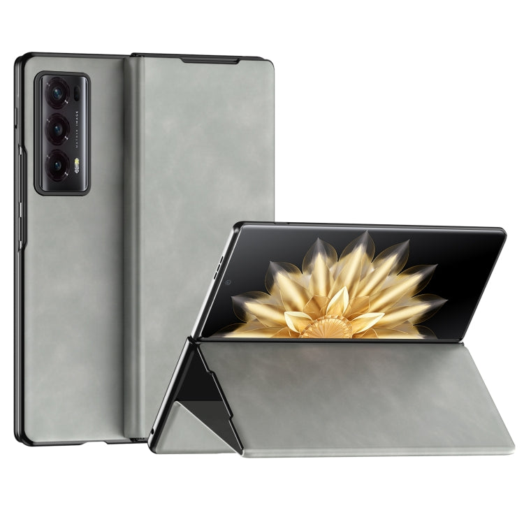 For Honor Magic V2 Celebrity Series Napa Texture Shockproof Phone Leather Case(White) - Honor Cases by PMC TechLife | Online Shopping South Africa | PMC TechLife | Buy Now Pay Later Mobicred