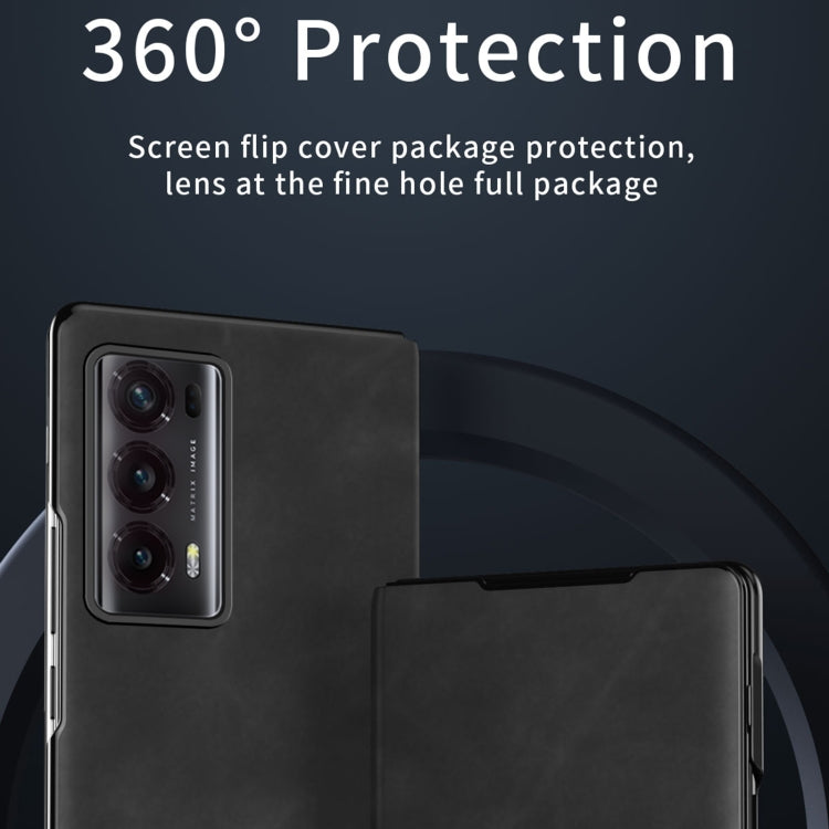 For Honor Magic V2 Celebrity Series Napa Texture Shockproof Phone Leather Case(White) - Honor Cases by PMC TechLife | Online Shopping South Africa | PMC TechLife | Buy Now Pay Later Mobicred