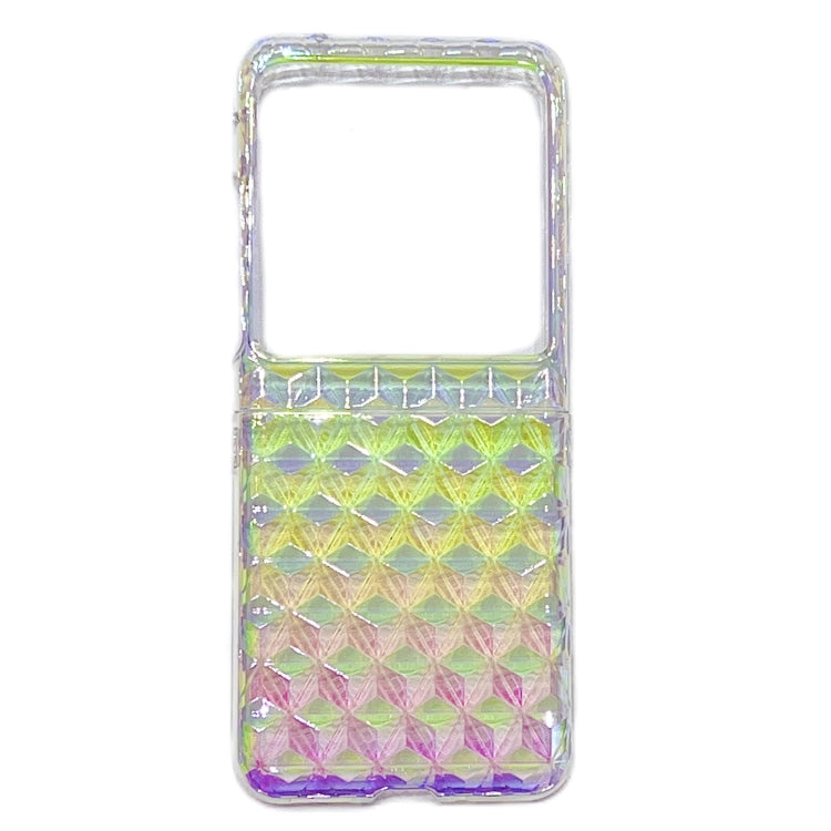 For Motorola Razr 40 Ultra Colorful Diamond Texture PC Phone Case(Gradient Pink Green) - Motorola Cases by PMC TechLife | Online Shopping South Africa | PMC TechLife | Buy Now Pay Later Mobicred