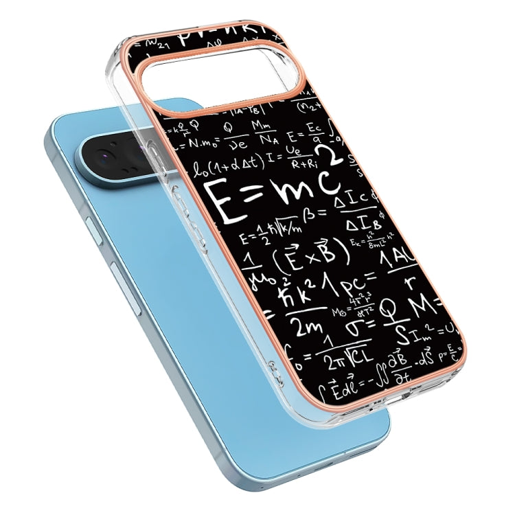 For Google Pixel 9 / 9 Pro Electroplating Dual-side IMD Phone Case(Equation) - Google Cases by PMC TechLife | Online Shopping South Africa | PMC TechLife | Buy Now Pay Later Mobicred