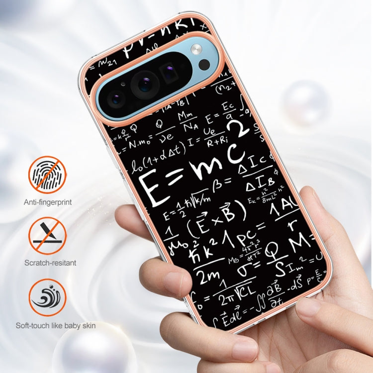 For Google Pixel 9 / 9 Pro Electroplating Dual-side IMD Phone Case(Equation) - Google Cases by PMC TechLife | Online Shopping South Africa | PMC TechLife | Buy Now Pay Later Mobicred
