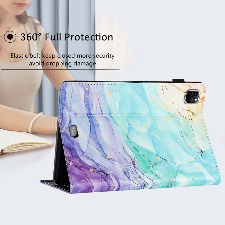 For iPad Pro 11 2024 Sewing Litchi Texture Smart Leather Tablet Case(Oil Painting) - iPad Pro 11 2024 Cases by PMC TechLife | Online Shopping South Africa | PMC TechLife | Buy Now Pay Later Mobicred