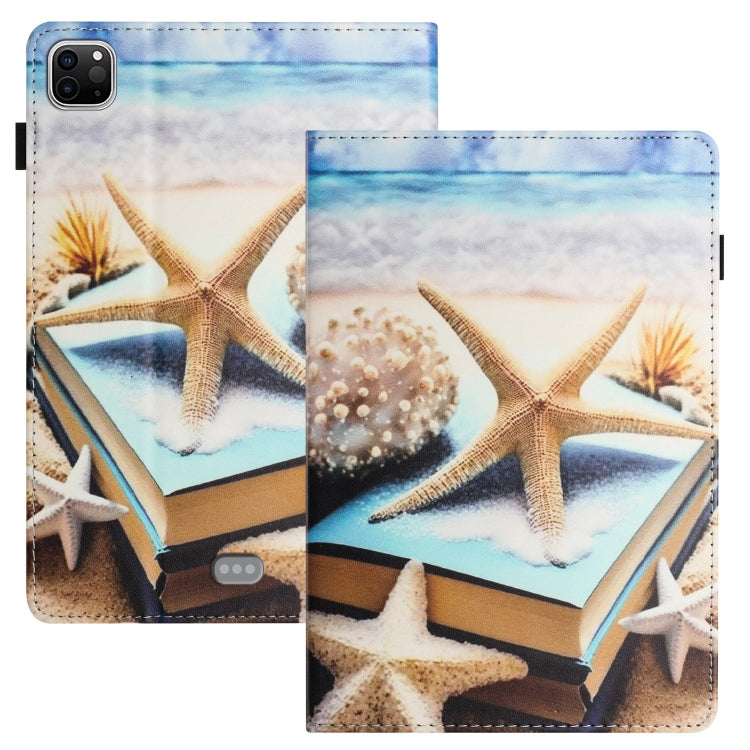 For iPad Pro 11 2024 Sewing Litchi Texture Smart Leather Tablet Case(Starfish) - iPad Pro 11 2024 Cases by PMC TechLife | Online Shopping South Africa | PMC TechLife | Buy Now Pay Later Mobicred
