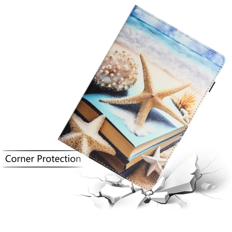 For iPad Pro 11 2024 Sewing Litchi Texture Smart Leather Tablet Case(Starfish) - iPad Pro 11 2024 Cases by PMC TechLife | Online Shopping South Africa | PMC TechLife | Buy Now Pay Later Mobicred