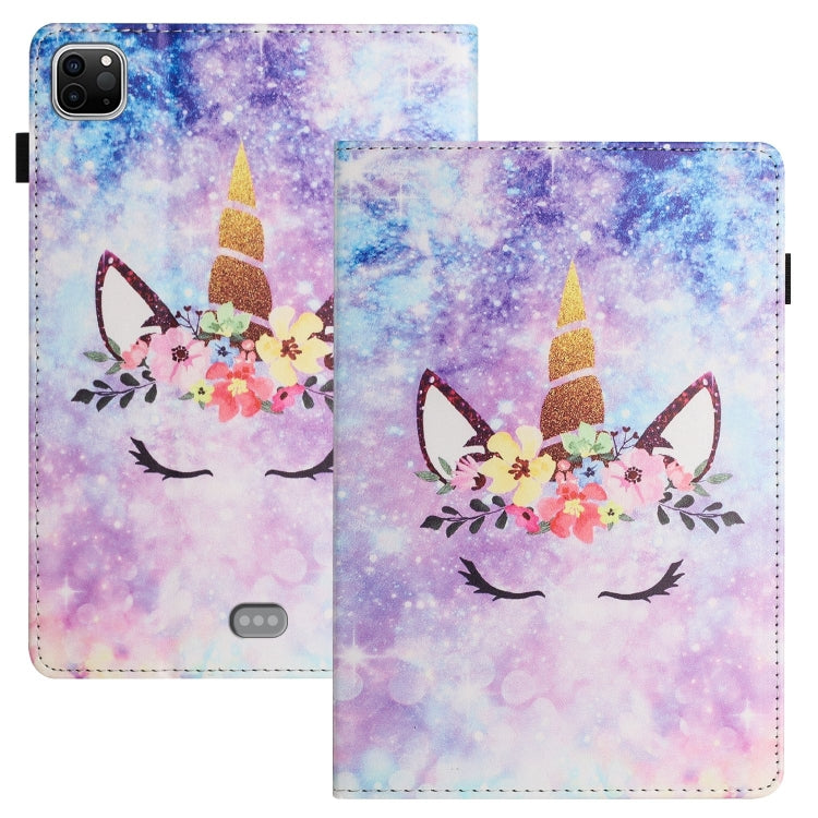 For iPad Pro 11 2024 Sewing Litchi Texture Smart Leather Tablet Case(Smiling Face) - iPad Pro 11 2024 Cases by PMC TechLife | Online Shopping South Africa | PMC TechLife | Buy Now Pay Later Mobicred