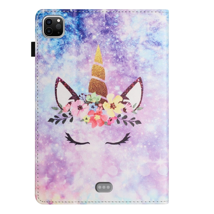 For iPad Pro 11 2024 Sewing Litchi Texture Smart Leather Tablet Case(Smiling Face) - iPad Pro 11 2024 Cases by PMC TechLife | Online Shopping South Africa | PMC TechLife | Buy Now Pay Later Mobicred