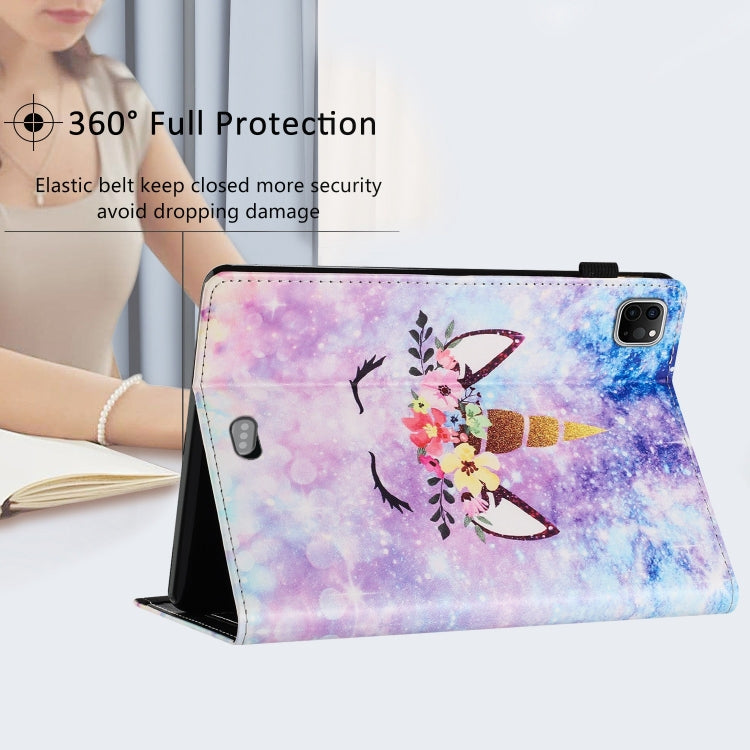 For iPad Pro 11 2024 Sewing Litchi Texture Smart Leather Tablet Case(Smiling Face) - iPad Pro 11 2024 Cases by PMC TechLife | Online Shopping South Africa | PMC TechLife | Buy Now Pay Later Mobicred