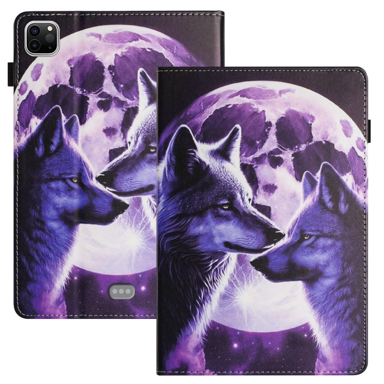 For iPad Pro 11 2024 Sewing Litchi Texture Smart Leather Tablet Case(Wolf) - iPad Pro 11 2024 Cases by PMC TechLife | Online Shopping South Africa | PMC TechLife | Buy Now Pay Later Mobicred