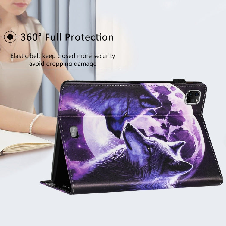 For iPad Pro 11 2024 Sewing Litchi Texture Smart Leather Tablet Case(Wolf) - iPad Pro 11 2024 Cases by PMC TechLife | Online Shopping South Africa | PMC TechLife | Buy Now Pay Later Mobicred