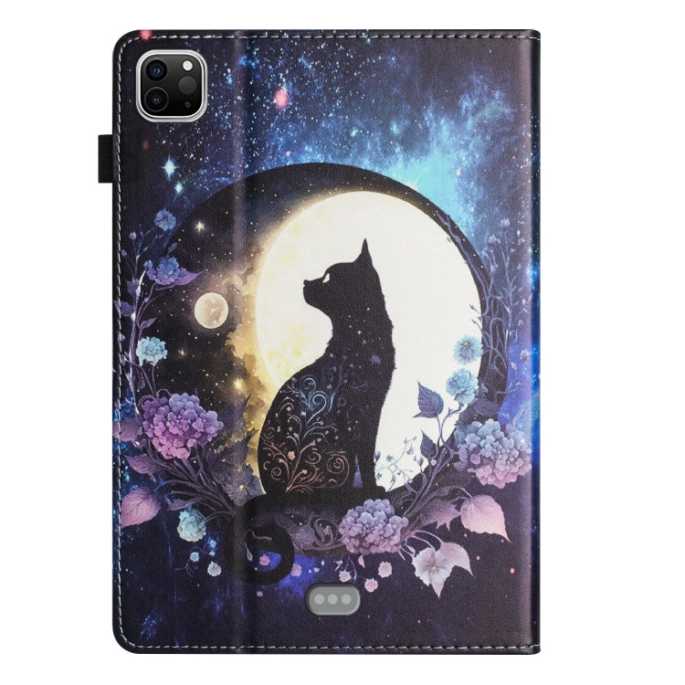 For iPad Pro 11 2024 Sewing Litchi Texture Smart Leather Tablet Case(Cat) - iPad Pro 11 2024 Cases by PMC TechLife | Online Shopping South Africa | PMC TechLife | Buy Now Pay Later Mobicred