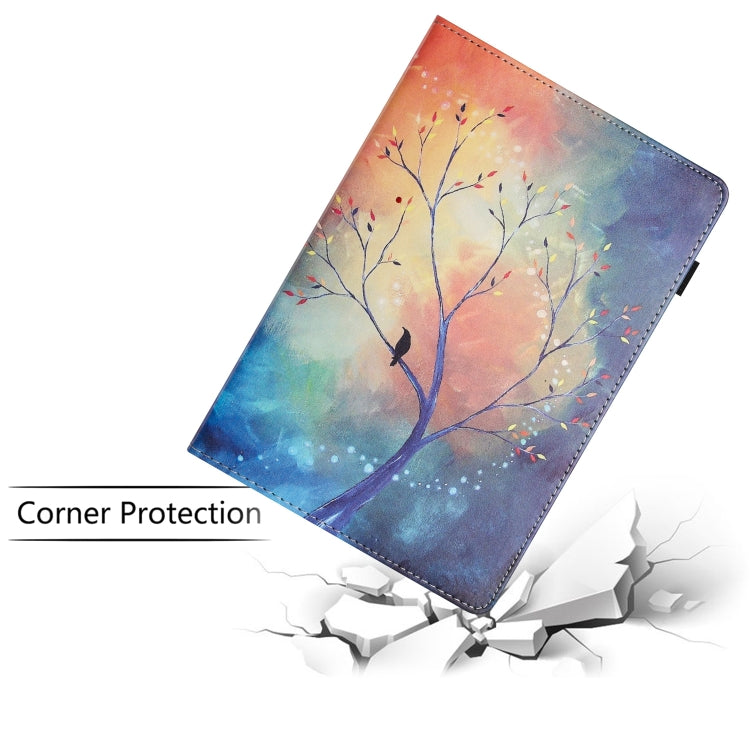 For Amazon Kindle Fire HD 10 2021 Sewing Litchi Texture Smart Leather Tablet Case(Oil Painting Tree) - Amazon by PMC TechLife | Online Shopping South Africa | PMC TechLife | Buy Now Pay Later Mobicred