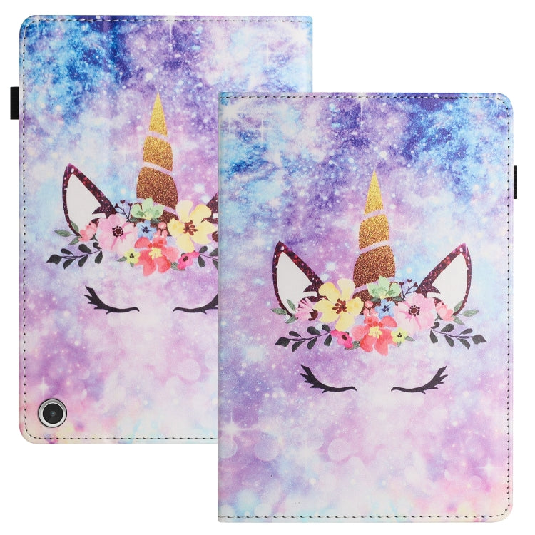 For Amazon Kindle Fire HD 10 2021 Sewing Litchi Texture Smart Leather Tablet Case(Smiling Face) - free shipping - PMC TechLife - Order now!