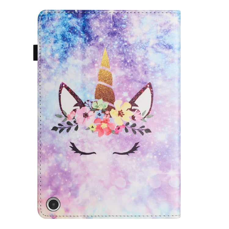 For Amazon Kindle Fire HD 10 2021 Sewing Litchi Texture Smart Leather Tablet Case(Smiling Face) - free shipping - PMC TechLife - Order now!