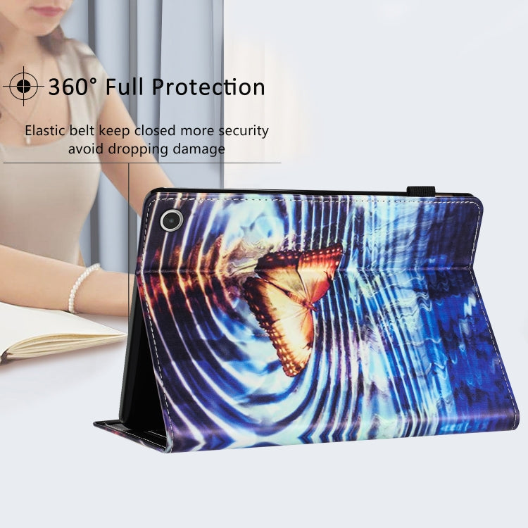 For Amazon Kindle Fire HD 10 2021 Sewing Litchi Texture Smart Leather Tablet Case(Butterfly) - Amazon by PMC TechLife | Online Shopping South Africa | PMC TechLife | Buy Now Pay Later Mobicred
