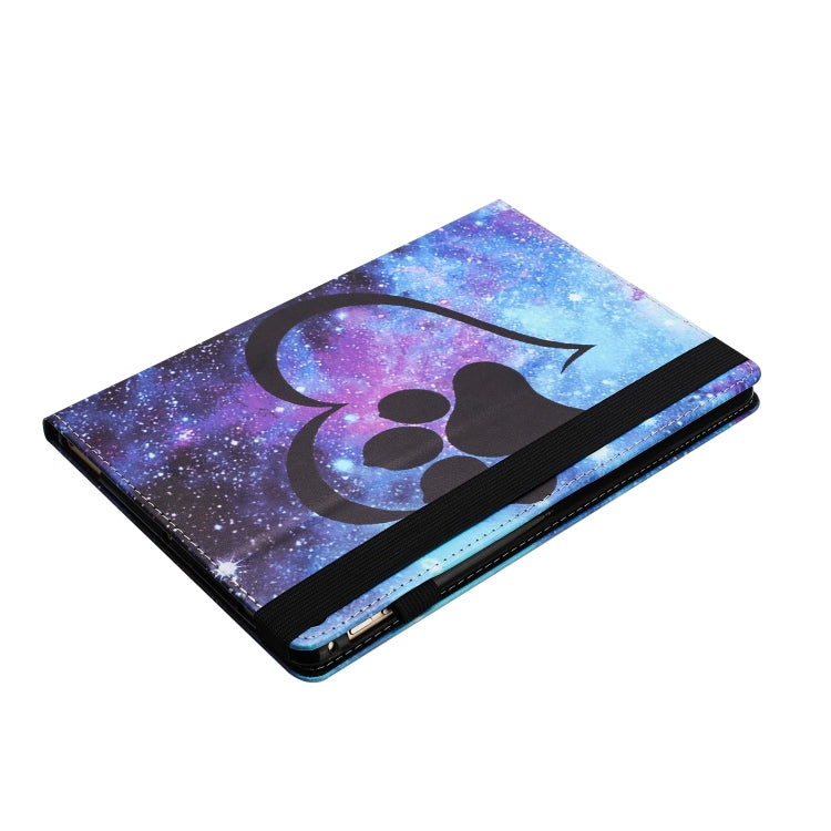 For Lenovo Tab M10 Sewing Litchi Texture Smart Leather Tablet Case(Footprint) - Lenovo by PMC TechLife | Online Shopping South Africa | PMC TechLife | Buy Now Pay Later Mobicred