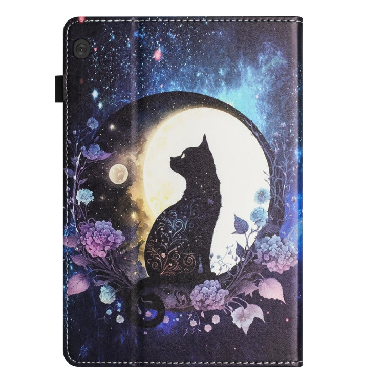 For Lenovo Tab M10 Sewing Litchi Texture Smart Leather Tablet Case(Cat) - Lenovo by PMC TechLife | Online Shopping South Africa | PMC TechLife | Buy Now Pay Later Mobicred