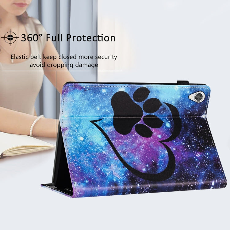 For Lenovo Tab M10 HD Gen 2 Sewing Litchi Texture Smart Leather Tablet Case(Footprint) - Lenovo by PMC TechLife | Online Shopping South Africa | PMC TechLife | Buy Now Pay Later Mobicred