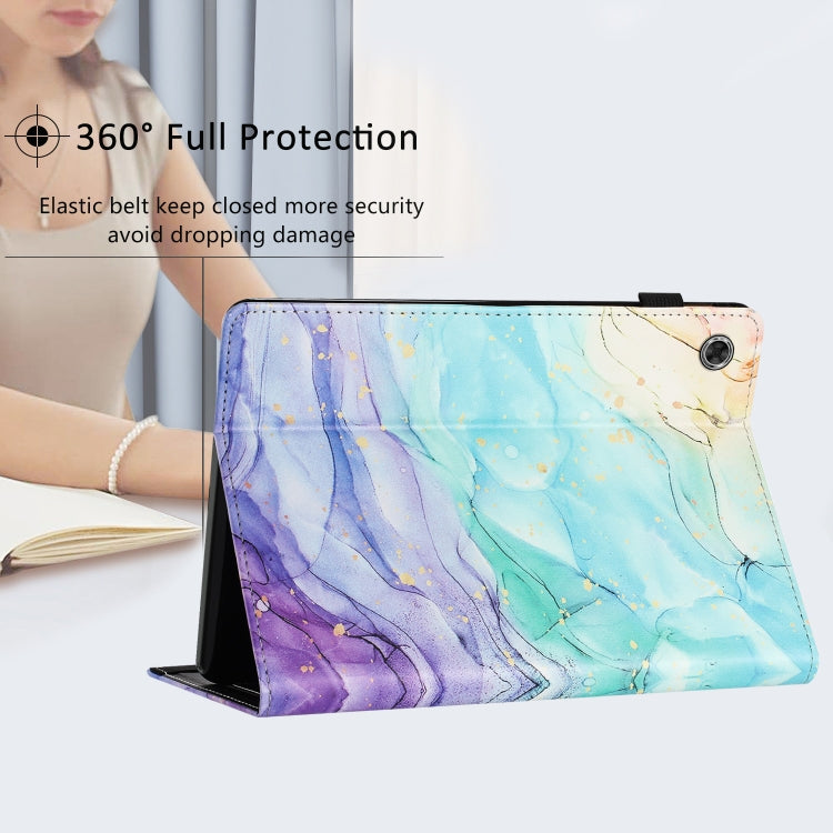 For Lenovo Tab M10 Gen 3 Sewing Litchi Texture Smart Leather Tablet Case(Oil Painting) - Lenovo by PMC TechLife | Online Shopping South Africa | PMC TechLife | Buy Now Pay Later Mobicred