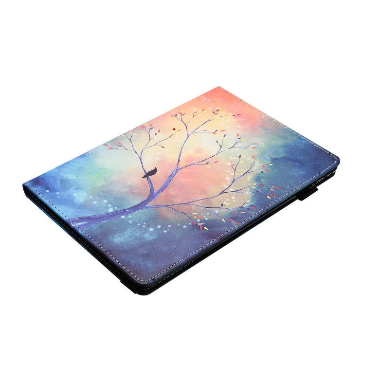 For Lenovo M10 Plus Sewing Litchi Texture Smart Leather Tablet Case(Oil Painting Tree) - Lenovo by PMC TechLife | Online Shopping South Africa | PMC TechLife | Buy Now Pay Later Mobicred