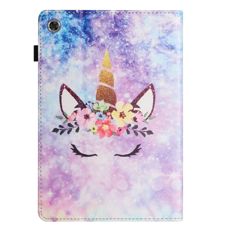 For Lenovo Tab M10 Plus 3rd Gen Sewing Litchi Texture Smart Leather Tablet Case(Smiling Face) - Lenovo by PMC TechLife | Online Shopping South Africa | PMC TechLife | Buy Now Pay Later Mobicred