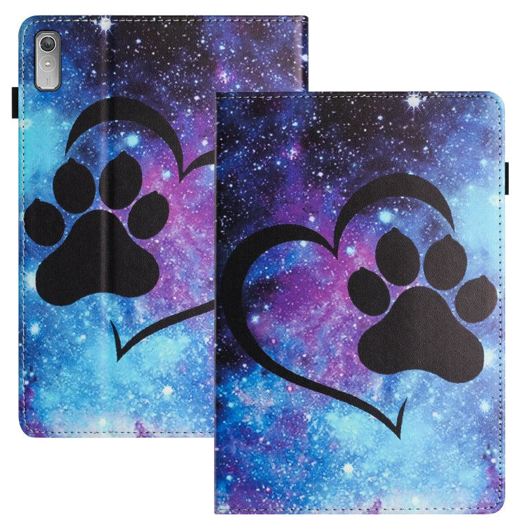 For Lenovo Tab P11 Gen 2 Sewing Litchi Texture Smart Leather Tablet Case(Footprint) - Lenovo by PMC TechLife | Online Shopping South Africa | PMC TechLife | Buy Now Pay Later Mobicred