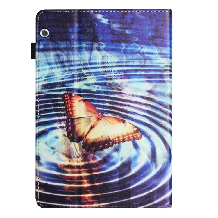 For Huawei MediaPad T3 10 Sewing Litchi Texture Smart Leather Tablet Case(Butterfly) - Huawei by PMC TechLife | Online Shopping South Africa | PMC TechLife | Buy Now Pay Later Mobicred
