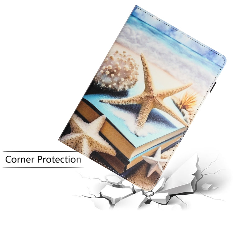 For Huawei MediaPad T5 10 Sewing Litchi Texture Smart Leather Tablet Case(Starfish) - Huawei by PMC TechLife | Online Shopping South Africa | PMC TechLife | Buy Now Pay Later Mobicred