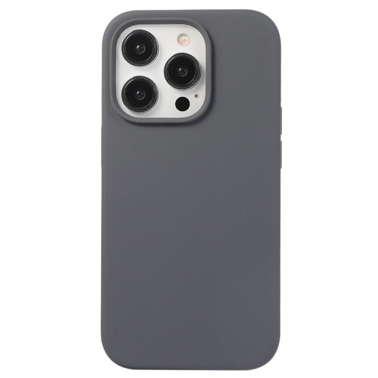 For iPhone 13 Pro Max Liquid Silicone Phone Case(Charcoal Black) - iPhone 13 Pro Max Cases by PMC TechLife | Online Shopping South Africa | PMC TechLife