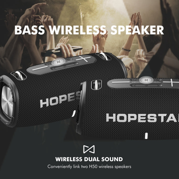 HOPESTAR H50 lPX6 Waterproof Portable Wireless Bluetooth Speaker(Blue) - free shipping - PMC Jewellery - Order now!