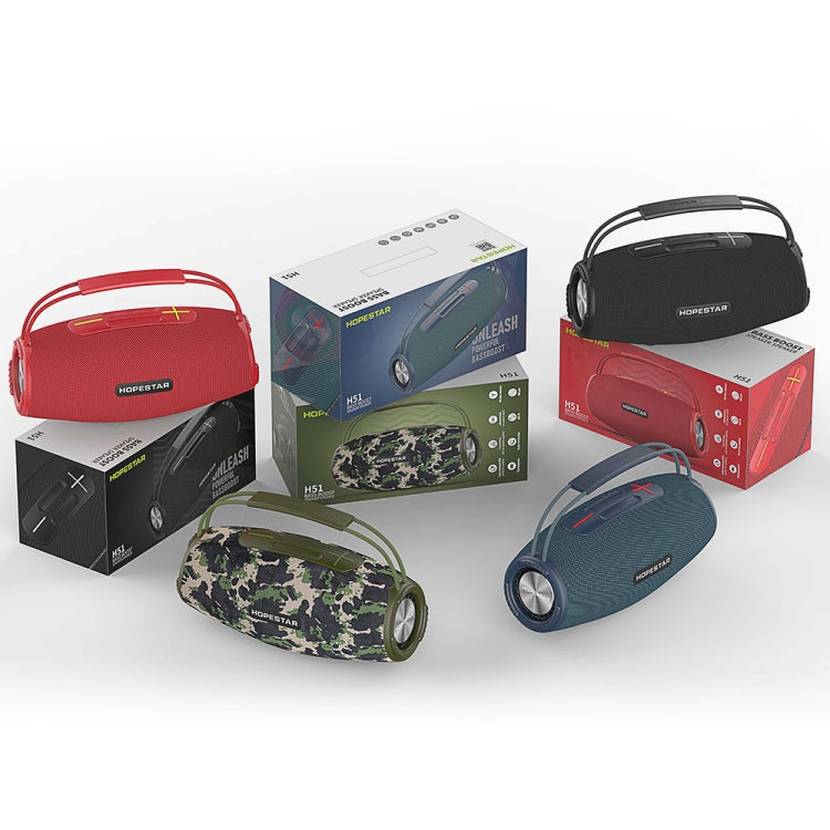 HOPESTAR H51 IPX6 Waterproof Outdoor Portable Wireless Bluetooth Speaker(Blue) - free shipping - PMC Jewellery - Order now!