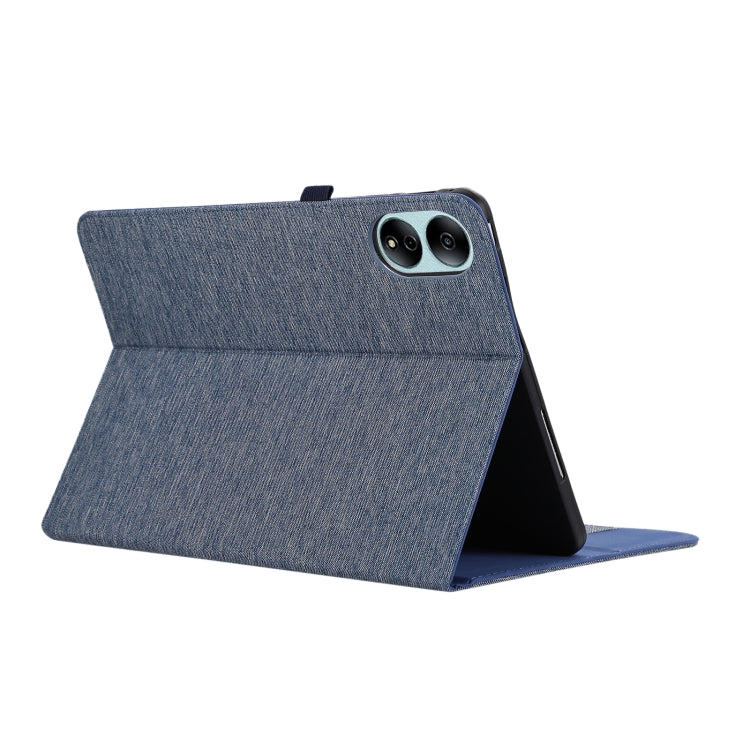 For Honor MagicPad 13 Cloth Texture Horizontal Flip PU + TPU Tablet Case(Deep Blue) - Honor by PMC TechLife | Online Shopping South Africa | PMC TechLife | Buy Now Pay Later Mobicred