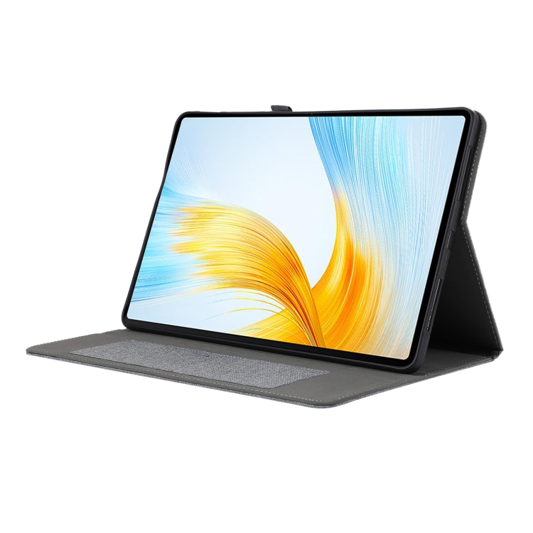 For Honor MagicPad 13 Cloth Texture Horizontal Flip PU + TPU Tablet Case(Gray) - Honor by PMC TechLife | Online Shopping South Africa | PMC TechLife | Buy Now Pay Later Mobicred
