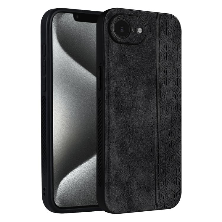 For iPhone 16e AZNS 3D Embossed Skin Feel Phone Case(Black) - free shipping - PMc TechLife - Order now!