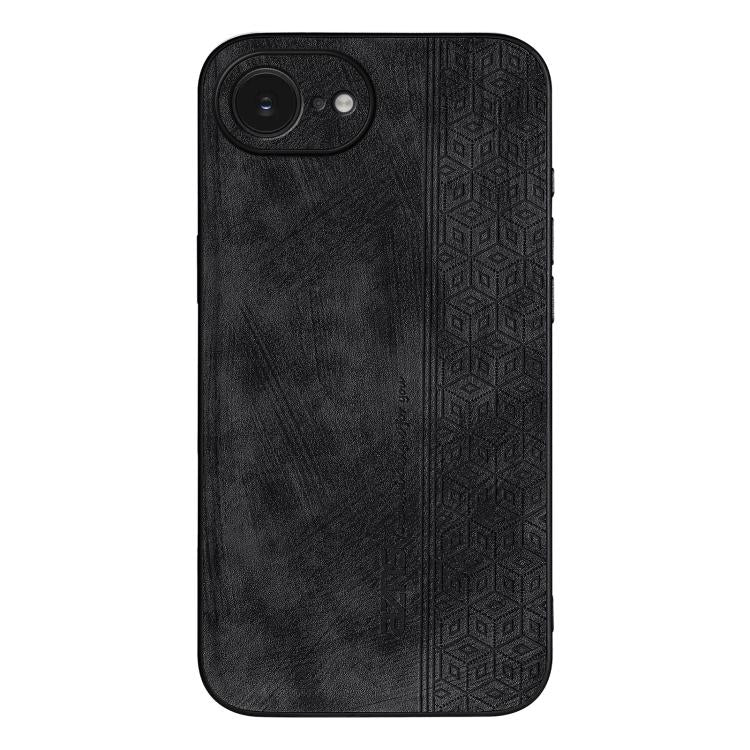 For iPhone 16e AZNS 3D Embossed Skin Feel Phone Case(Black) - free shipping - PMc TechLife - Order now!