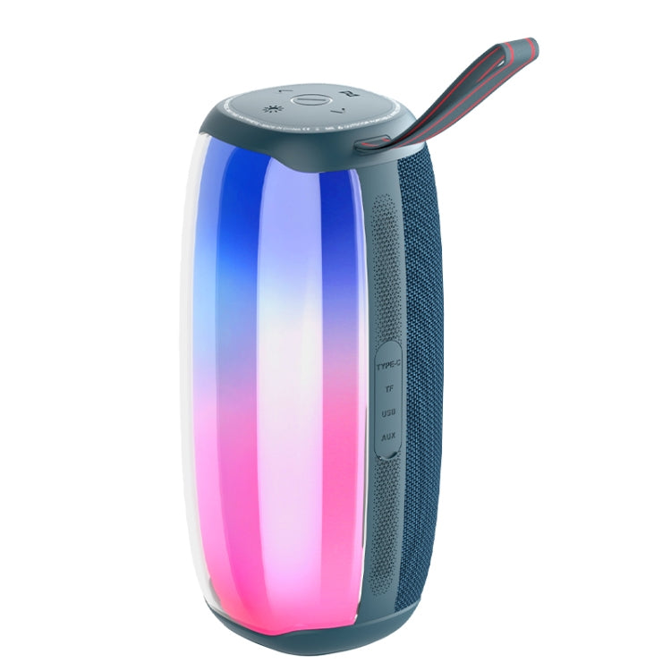 HOPESTAR P50 IPX6 Waterproof Outdoor Portable RGB Light Bluetooth Speaker(Blue) - free shipping - PMC Jewellery - Order now!