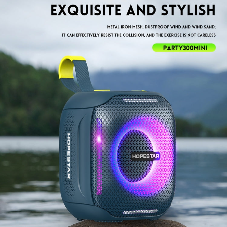 HOPESTAR Party 300mini IPX5 Waterproof Portable Bluetooth Speaker 360 Degree Stereo Outdoor Speaker(Black) - free shipping - PMC Jewellery - Order now!