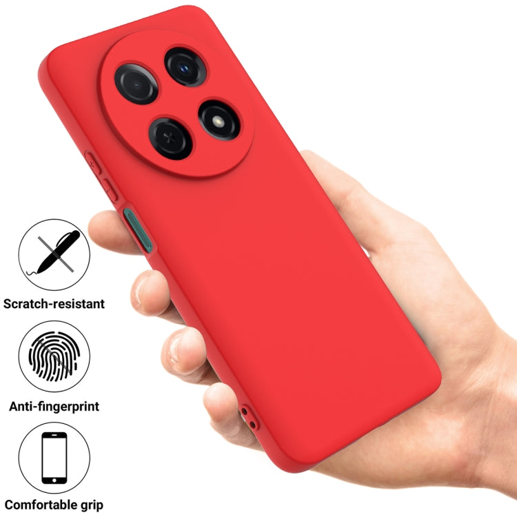 For Huawei nova 12i Solid Color Liquid Silicone Dropproof Full Coverage Protective Case(Red) - Huawei Cases by PMC TechLife | Online Shopping South Africa | PMC TechLife | Buy Now Pay Later Mobicred