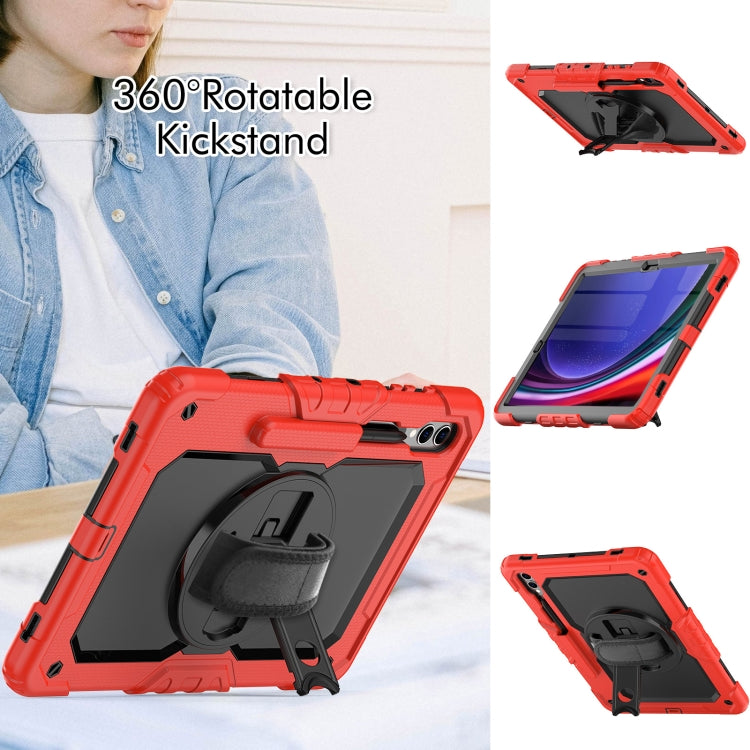 For Samsung Galaxy Tab S10+ / S9+ / S9 FE+ Silicone + PC Tablet Case(Red+Black) - Galaxy Tab S9+ Cases by PMC Jewellery | Online Shopping South Africa | PMC Jewellery | Buy Now Pay Later Mobicred