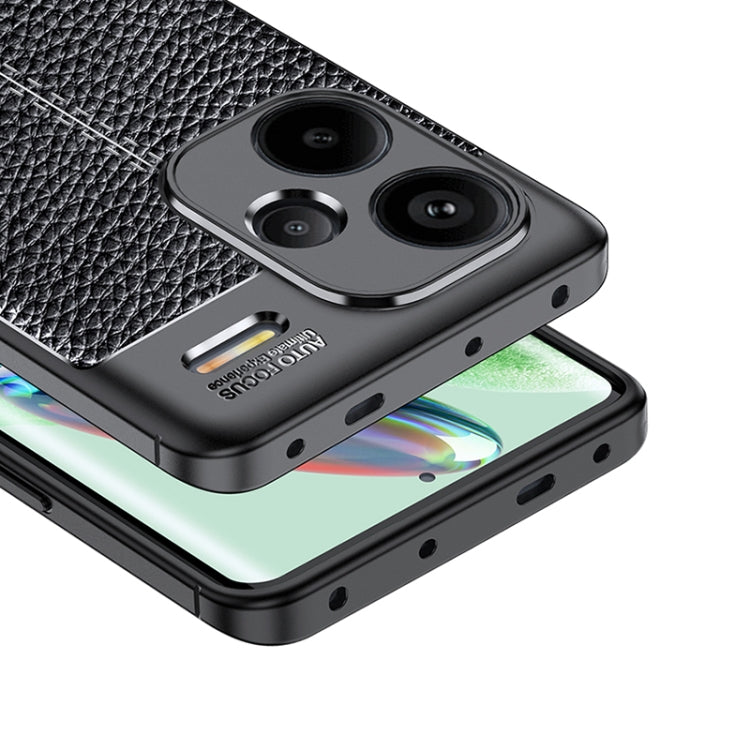 For Xiaomi Redmi Note 13 Pro+ Litchi Texture Shockproof TPU Phone Case(Black) - free shipping - PMC TechLife - Order now!