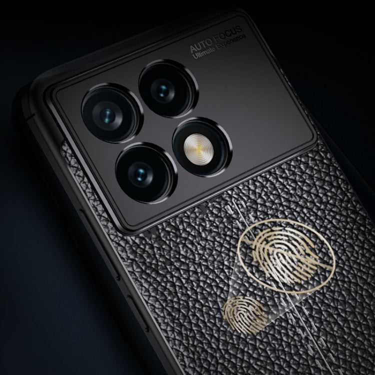 For Xiaomi Redmi K70E Litchi Texture Shockproof TPU Phone Case(Black) - free shipping - PMC TechLife - Order now!